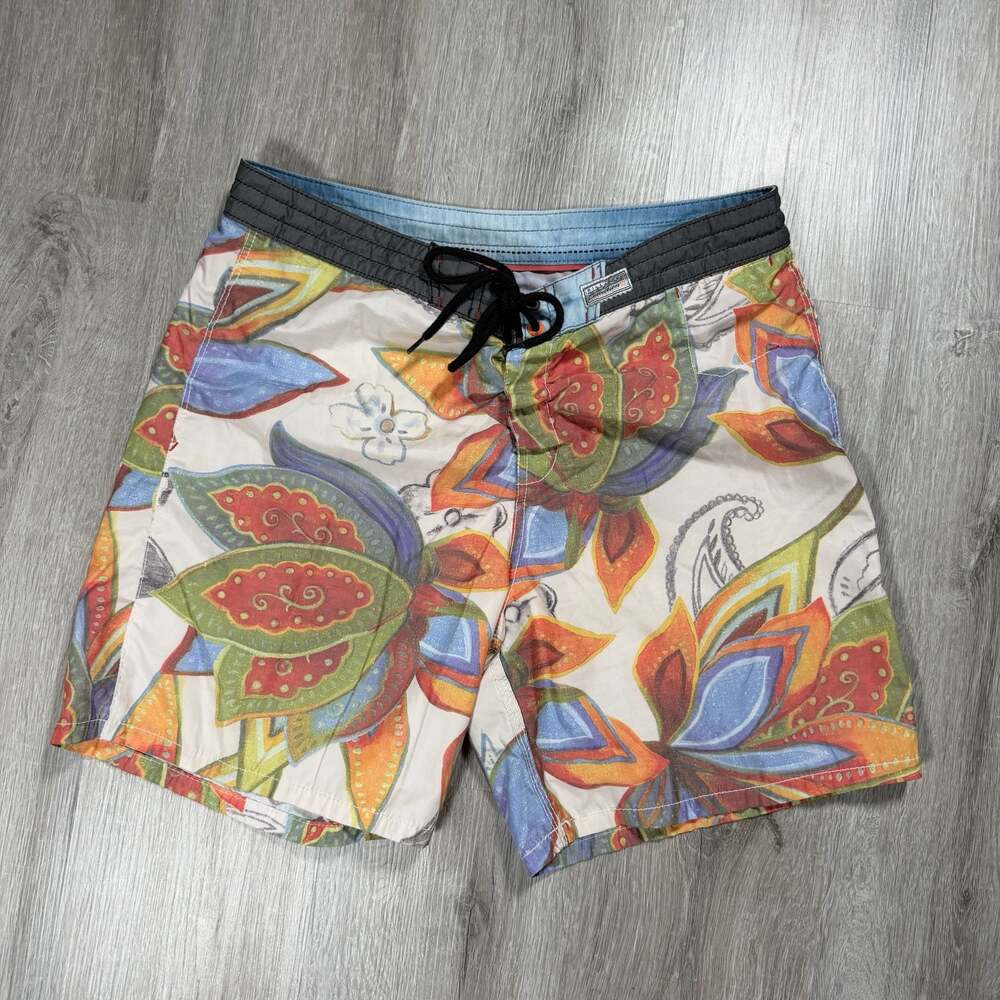 Billabong Garage Collection Recycler Series Floral Pattern Board Shorts Size 34